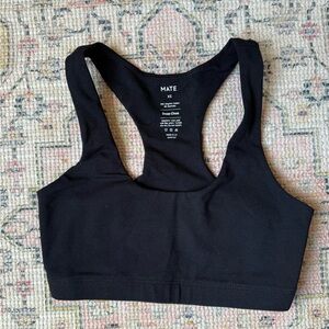 MATE the Label Black Racerback Sports Bra